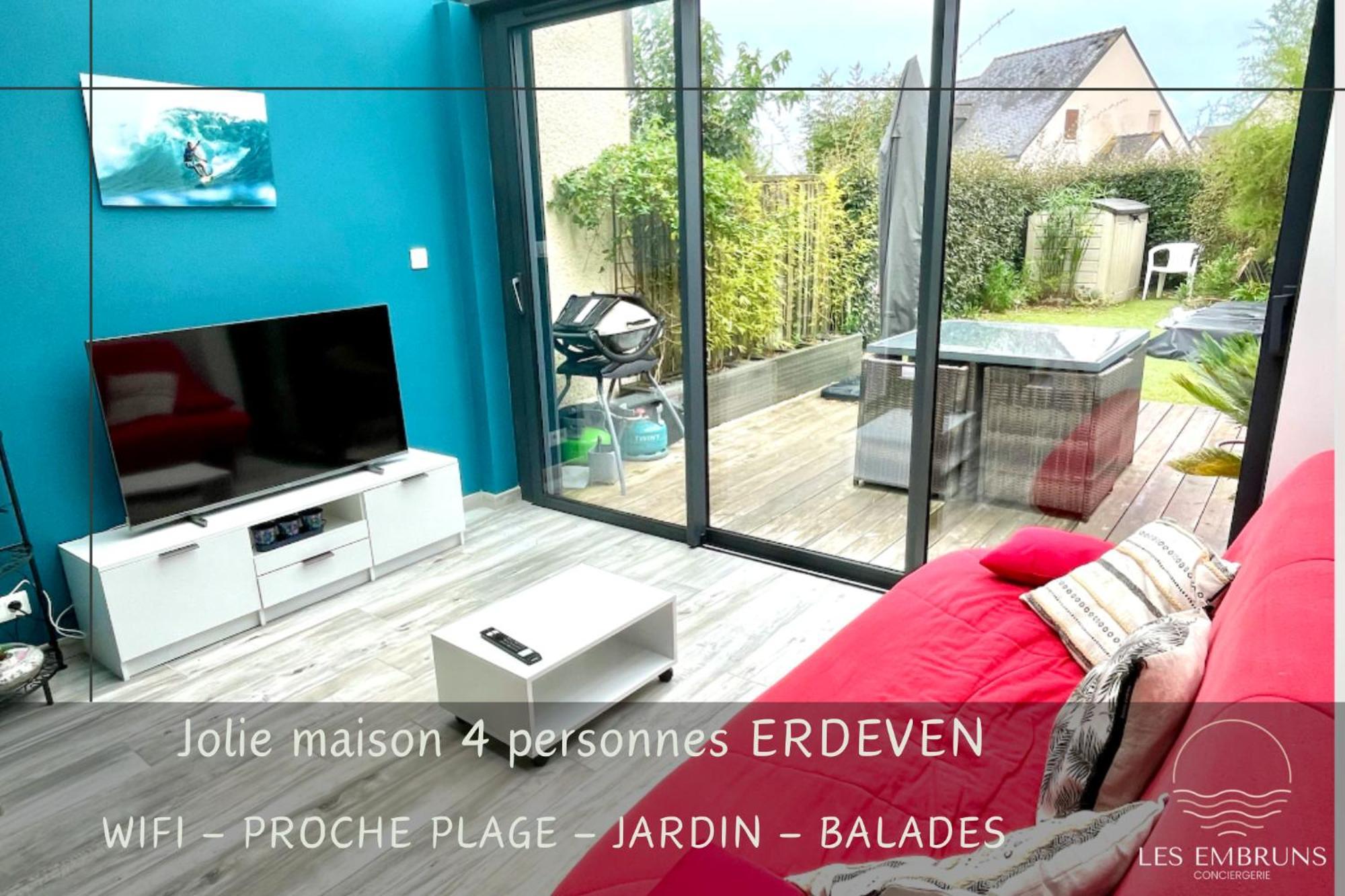 Jolie Petite Maison A 500M De La Plage D'Erdeven Eksteriør bilde
